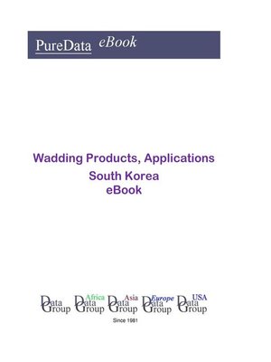 cover image of Wadding Products, Applications in South Korea